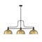 Z-Lite Melange Billiard, 3-Light, 13.25 In.W x 52 In.L x 21 In.H, Matte Black/Heritage Brass 725-3MB-D12HBR - alternate 3